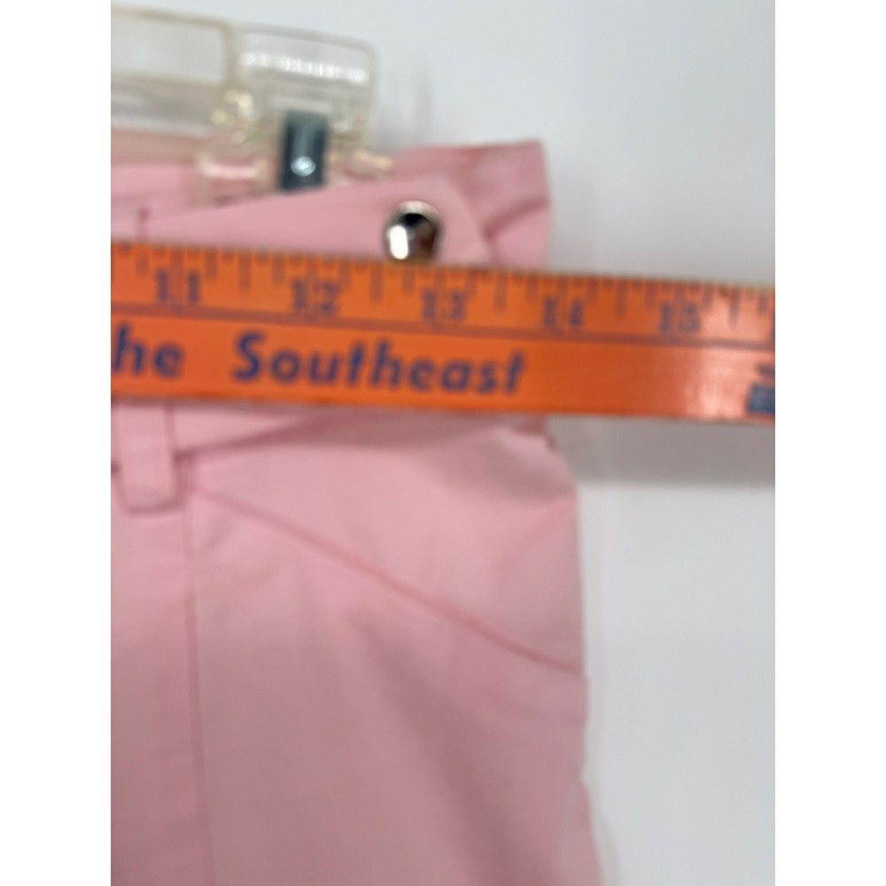 Scandalo Wide Leg Pants Women Medium Pink Y2K Ankle Zip Drawstring Hem Trousers - Picture 5 of 8